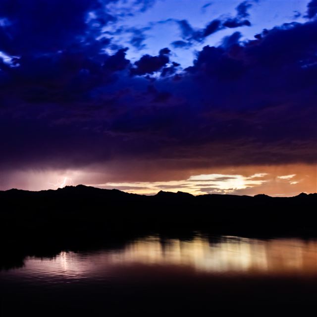 2048x2048 Nature Dark Twilight - view iPad Air Wallpaper