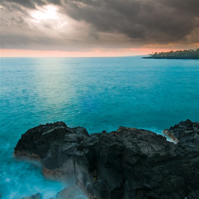 2048x2048 Nature Fiery Storm - clouds iPad Air Wallpaper
