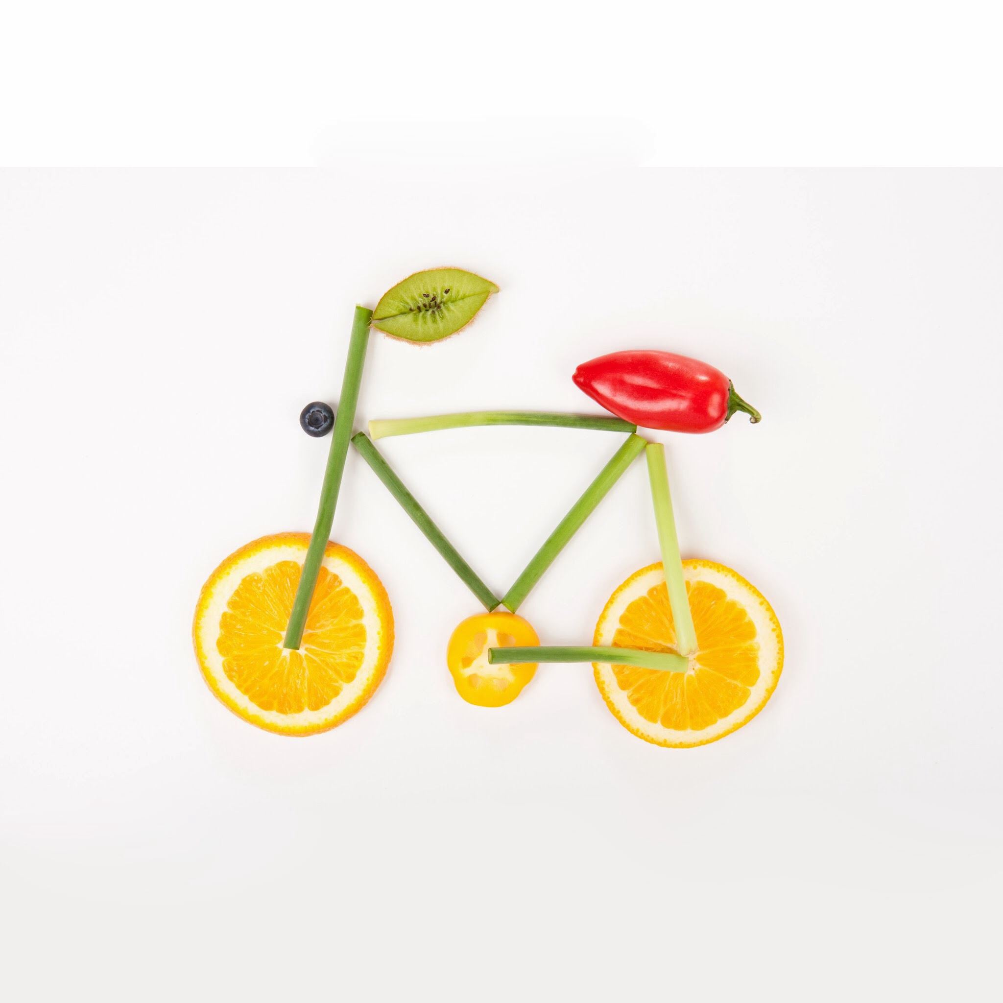 Creative Fruit Bicycle iPad Air wallpaper 