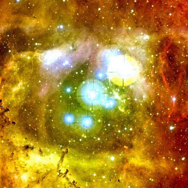 2048x2048 Fantasy Outer Space - shiny iPad Air Wallpaper