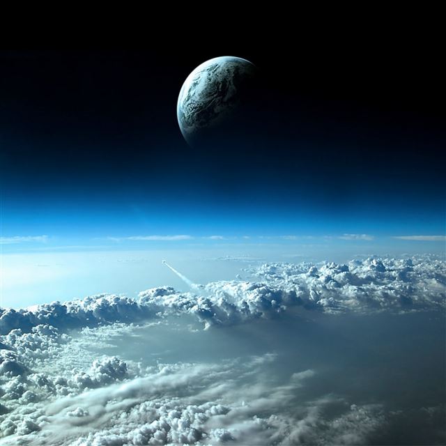 2048x2048 Planet Clouds - planet iPad Air Wallpaper