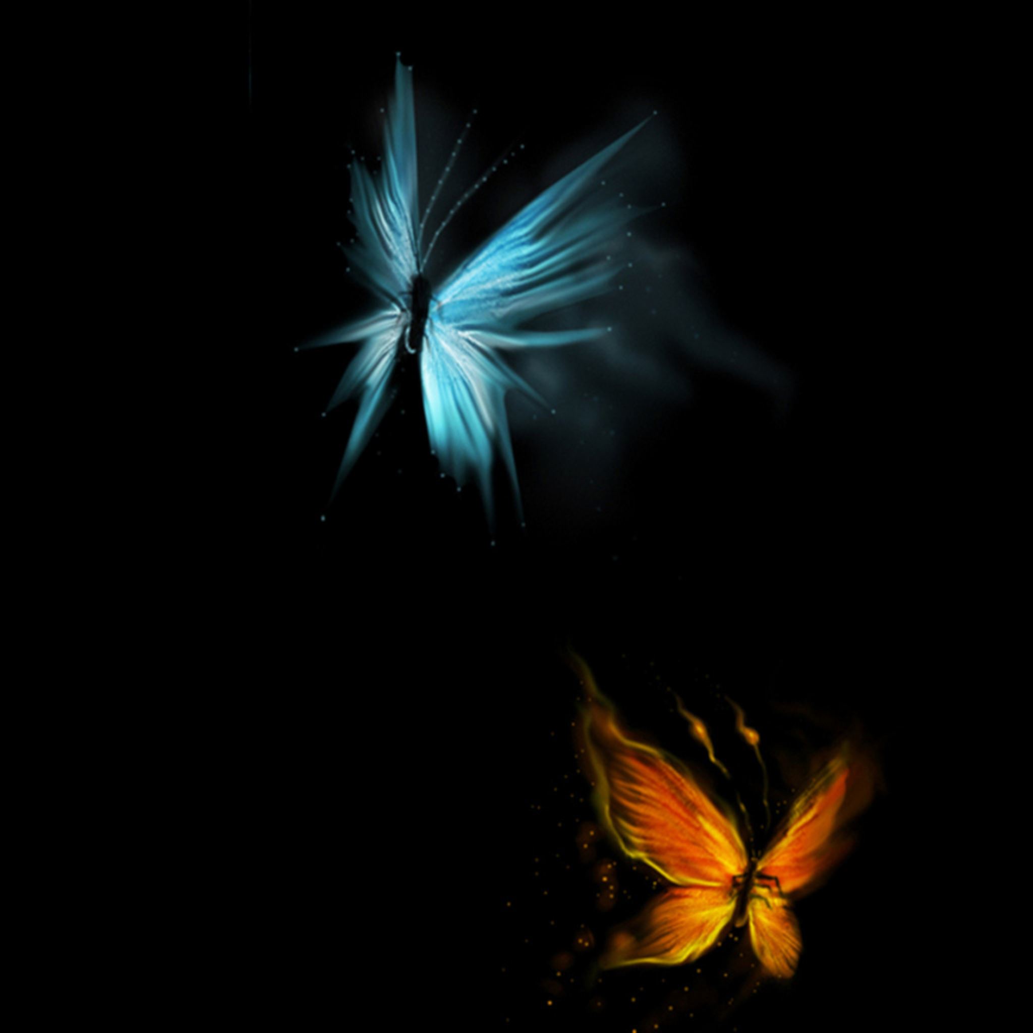 Abstract Butterfly Art iPad Air wallpaper 