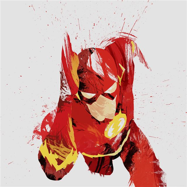 2048x2048 Flash Speed Hero Illust Minimal Art - drawn iPad Air Wallpaper