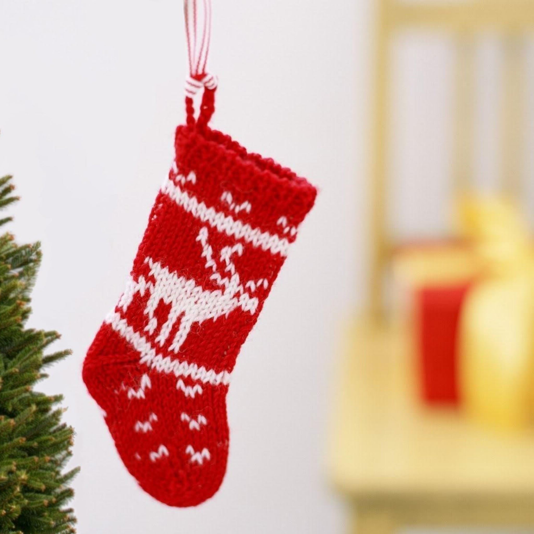Christmas Knitted Sock iPad Air wallpaper 