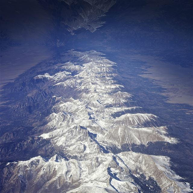 2048x2048 Earth Reversed Stellar Nature Snow Winter - view iPad Air Wallpaper