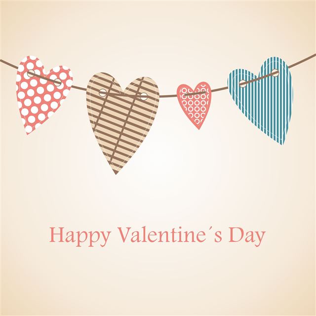 2048x2048 Simple Valentine Heart Hanging -  iPad Air Wallpaper