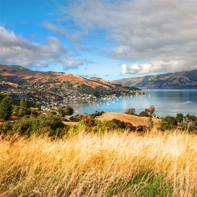 2048x2048 Akaroa New Zealand - view iPad Air Wallpaper