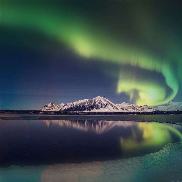 2048x2048 Nature Aurora Night Sky Art - night iPad Air Wallpaper
