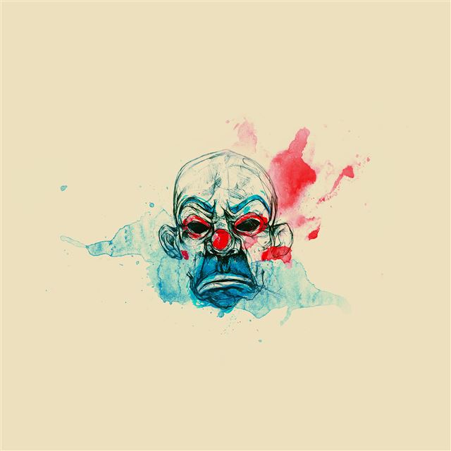 2048x2048 Simple Splatter Clown - design iPad Air Wallpaper