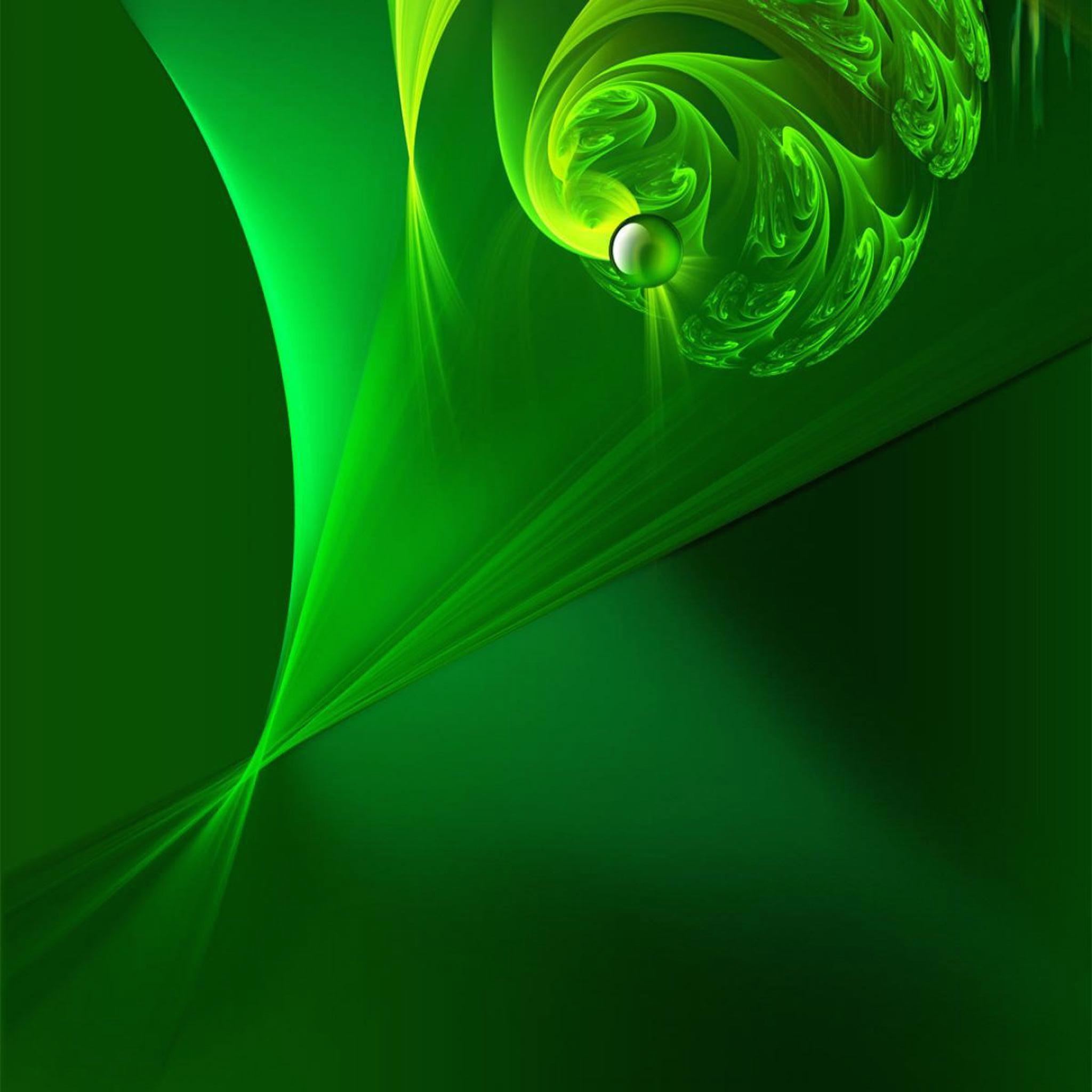 Green Liquid Abstract Art iPad Air wallpaper 