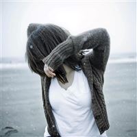 Beautiful Girl Snowflake Flying wallpaper