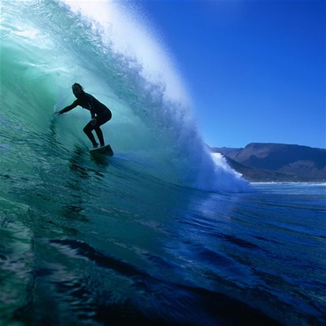 2048x2048 Surfing On Ocean Wave -  iPad Air Wallpaper