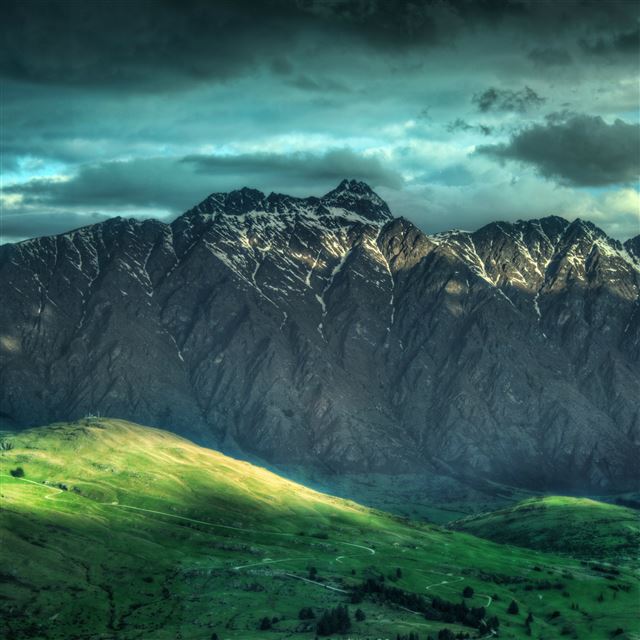 2048x2048 Mountains Landscape In New Zealand - view iPad Air Wallpaper