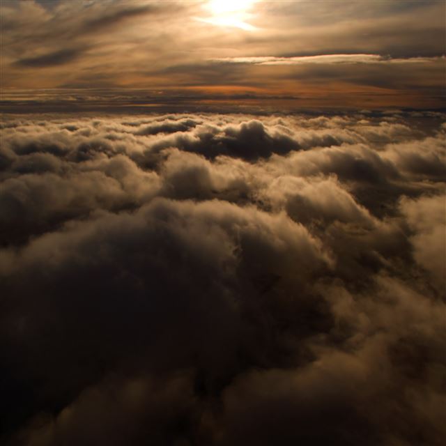2048x2048 Nature High Sky Thick Clouds - clouds iPad Air Wallpaper