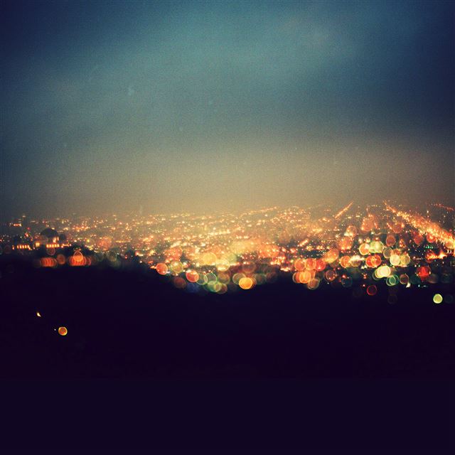2048x2048 Bokeh Night City View Lights - view iPad Air Wallpaper