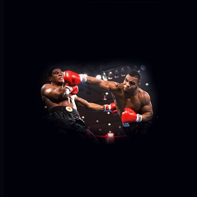 2048x2048 Boxing Mike Tyson Sports Dark -  iPad Air Wallpaper
