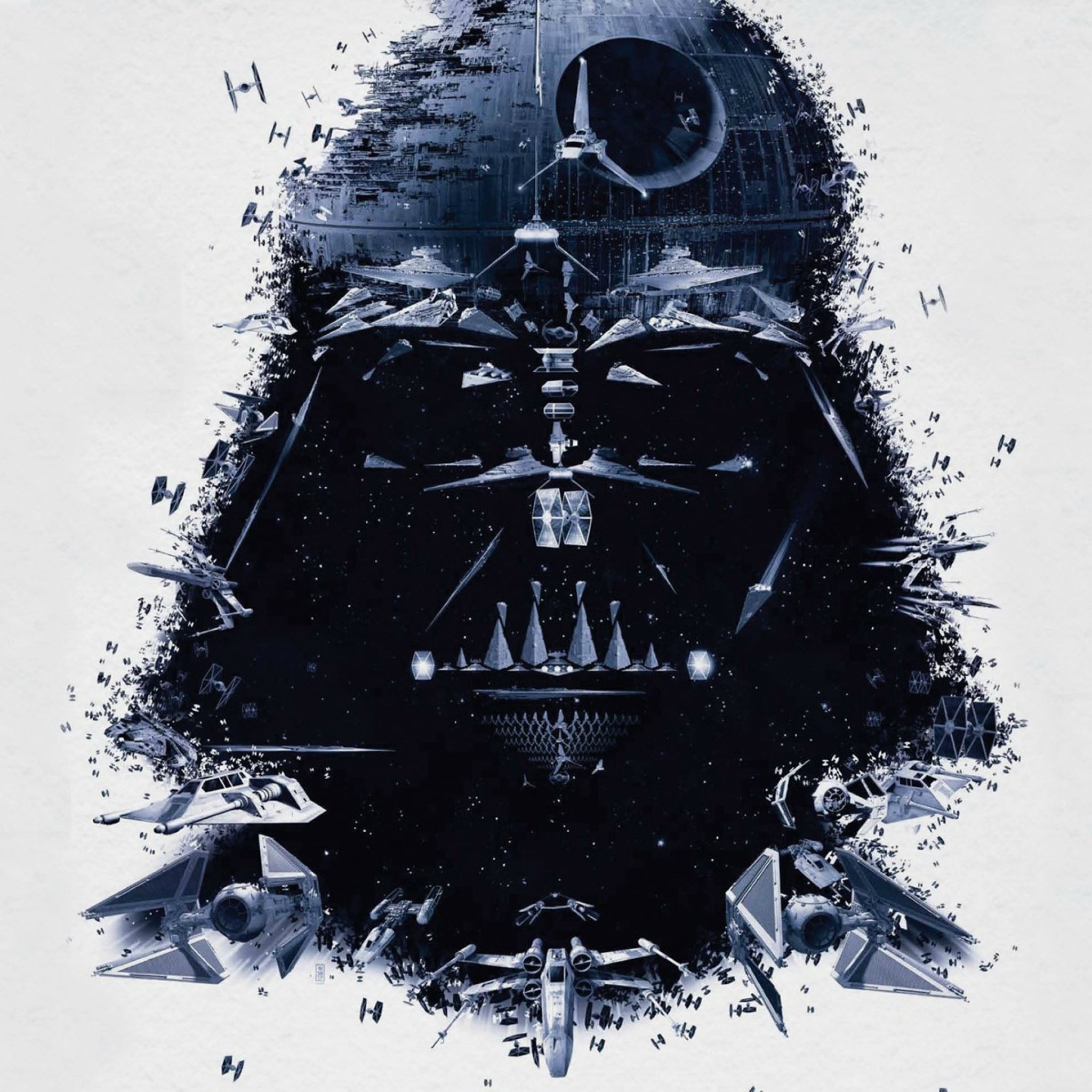 Darth Vader Portrait Art iPad Air wallpaper 