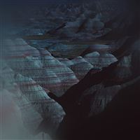 Dark Mountain Blue Dessert wallpaper