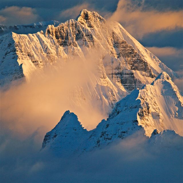 2048x2048 Nature Sunshine Snowy Mountains Landscape - landscape iPad Air Wallpaper