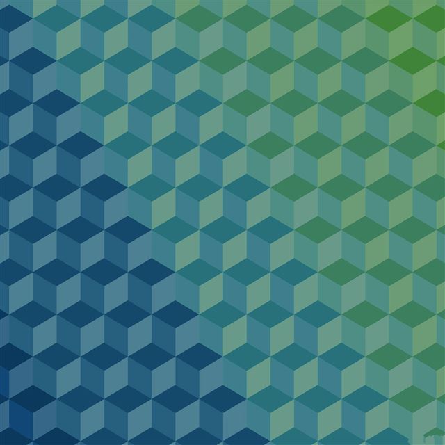 2048x2048 Polygon Blue Art Graphic Pattern - gradation iPad Air Wallpaper