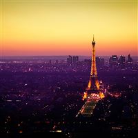 Paris Sunset Eiffel Tower wallpaper