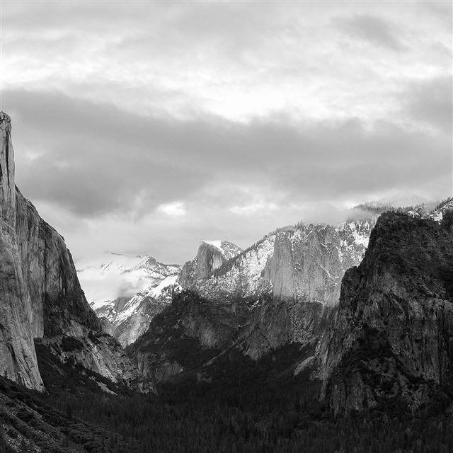 2048x2048 Mac OSX Dark Mountain Landscape - landscape iPad Air Wallpaper