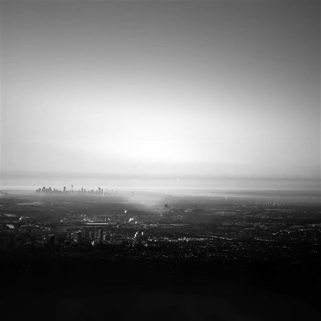 2048x2048 Australia Capital City Blue View Sky Nature - grayscale iPad Air Wallpaper