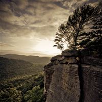 Nature Mountain Cliff Landscape wallpaper
