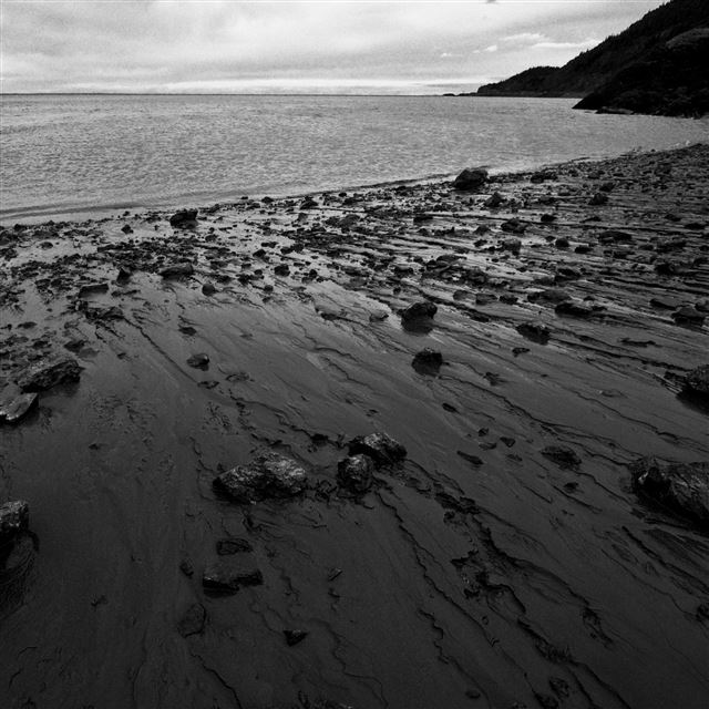 2048x2048 Smooth Darkness Seaside Beach Landscape - landscape iPad Air Wallpaper