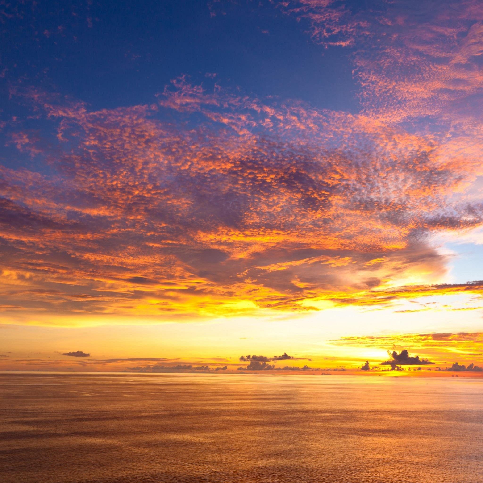 Gorgeous Sunset Sea View Landscape iPad Air wallpaper 