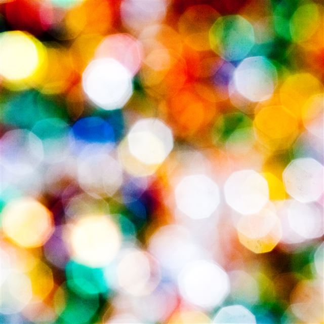 2048x2048 Colorful Circle Bokeh Light Pattern - bokeh iPad Air Wallpaper