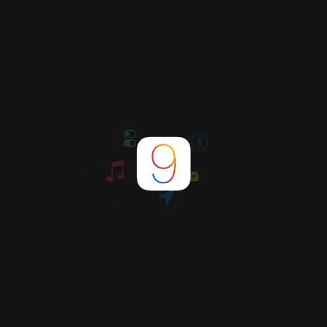 2048x2048 Apple Ios9 Logo Dark Simple Art - logo iPad Air Wallpaper