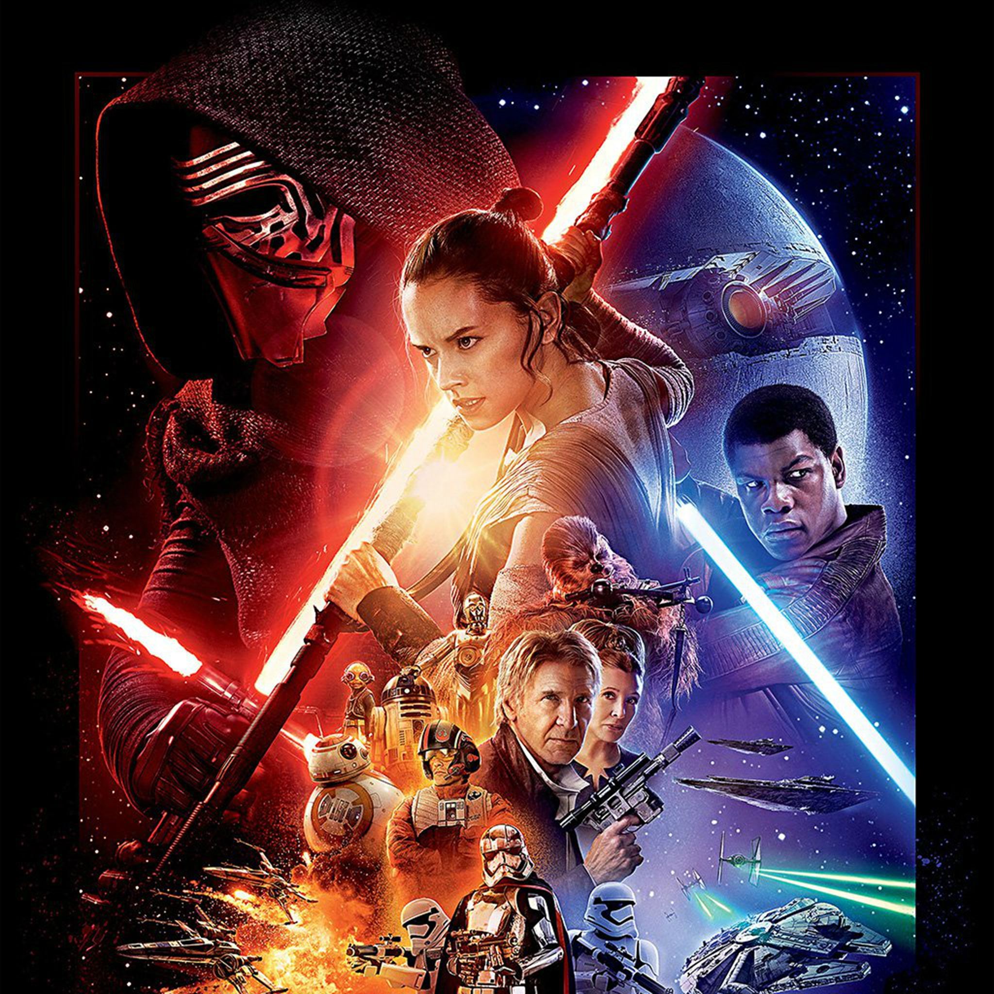 Starwars The Force Awakens Film Poster Art iPad Air wallpaper 