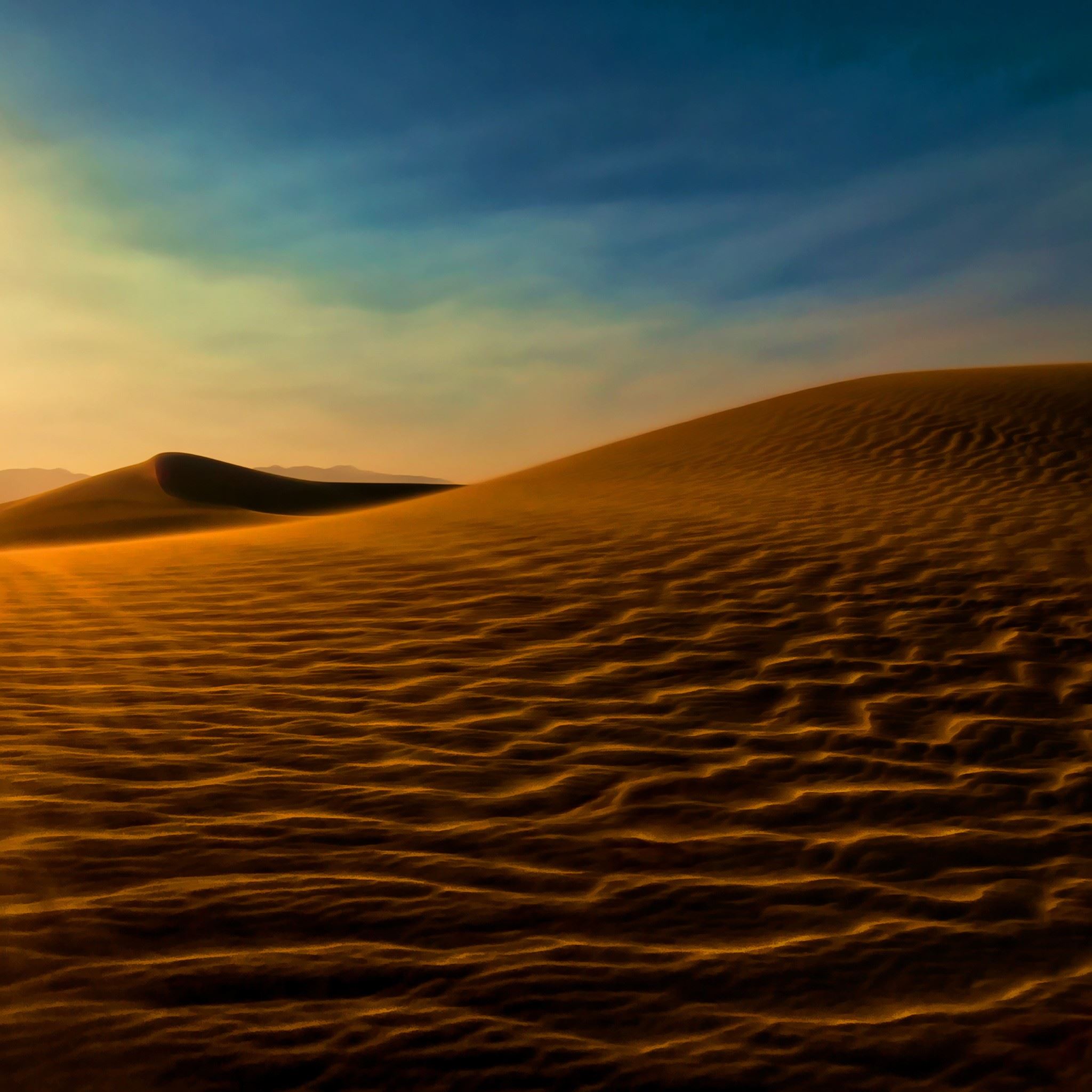 Nature Broaden Desert Landscape iPad Air wallpaper 