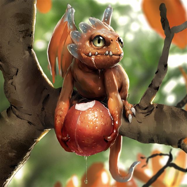 2048x2048 Cute Hungry Gragon - dragon iPad Air Wallpaper