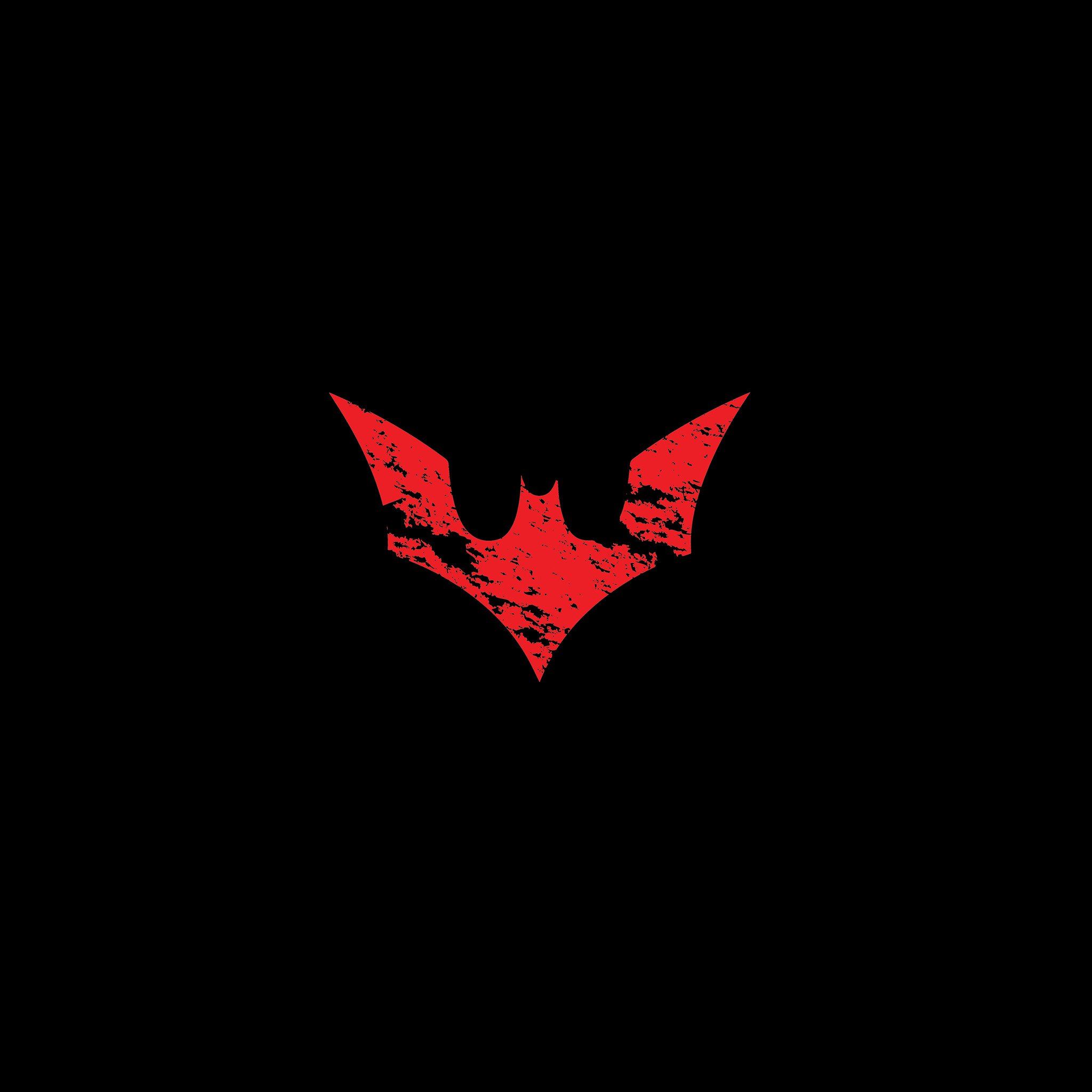 Batman Logo Red Dark Hero Art iPad Air wallpaper 