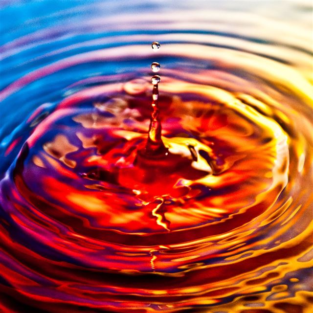 2048x2048 Nature Water Drop Ripple - ripple iPad Air Wallpaper