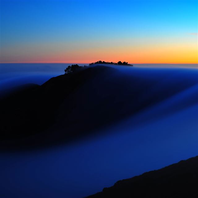 2048x2048 Nature Foggy Dreamscape - landscape iPad Air Wallpaper