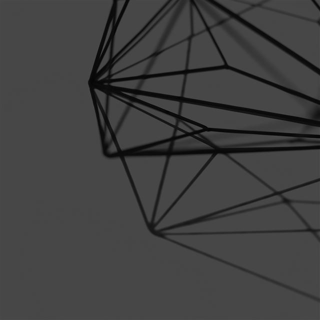 2048x2048 Simple Design Deco Dark Bw Pattern - bokeh iPad Air Wallpaper