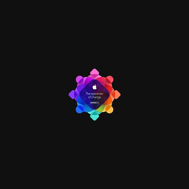 2048x2048 Apple Art Pattern Dark - colorful iPad Air Wallpaper
