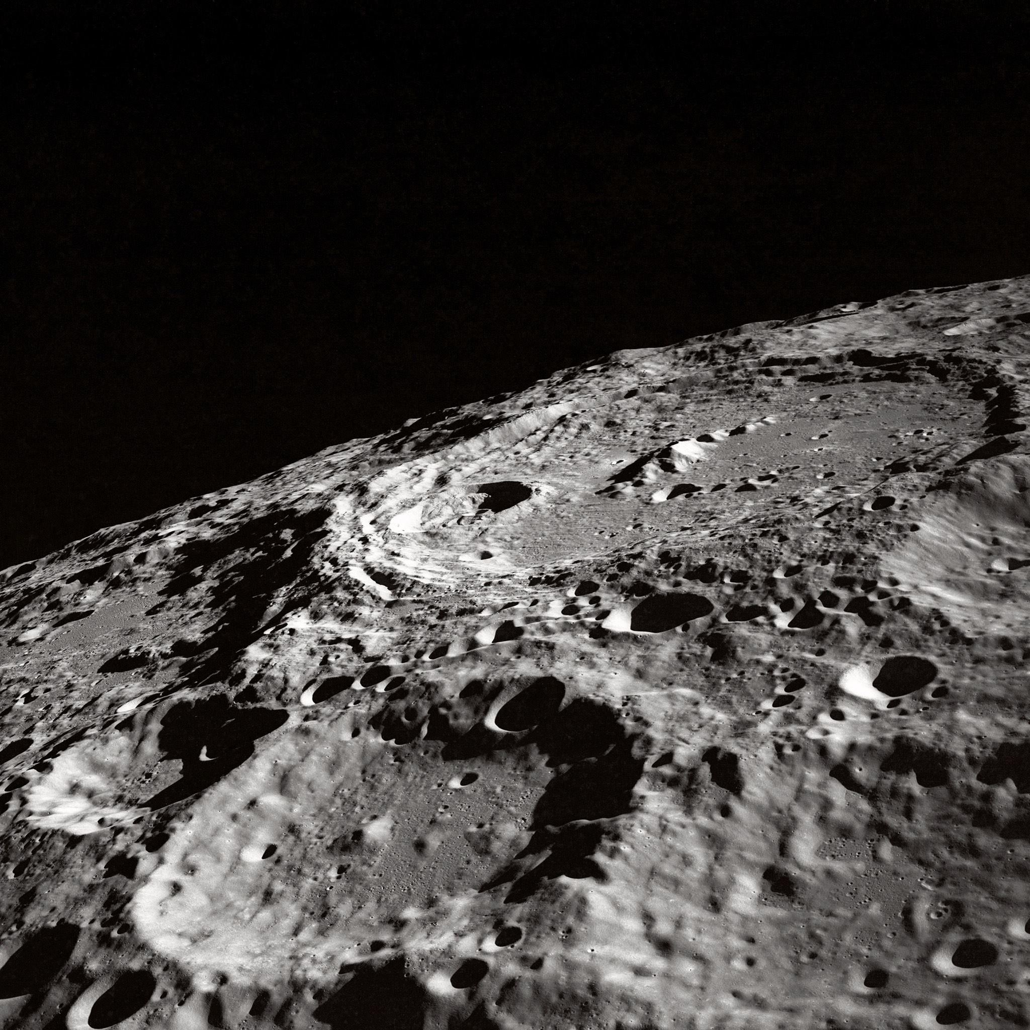NASA Moon Craters iPad Air wallpaper 