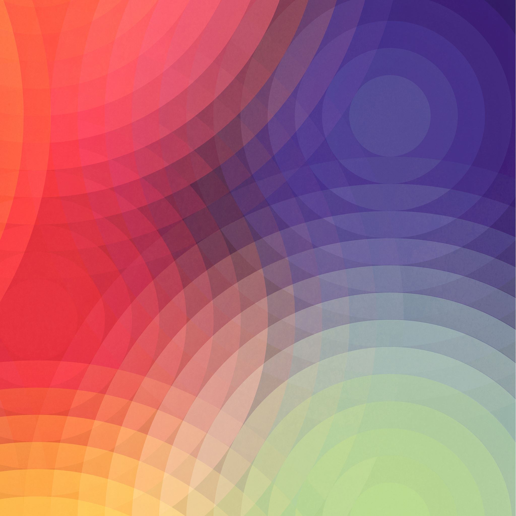 Colorful Circle Overlap Pattern Art iPad Air wallpaper 