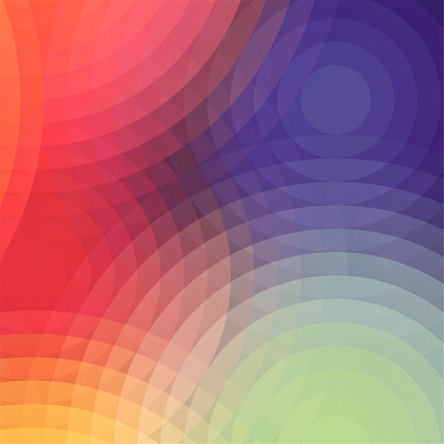 2048x2048 Colorful Circle Overlap Pattern Art -  iPad Air Wallpaper