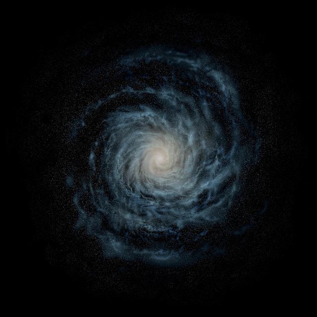 2048x2048 Dark Profound Nebula Shiny Space Center - night iPad Air Wallpaper