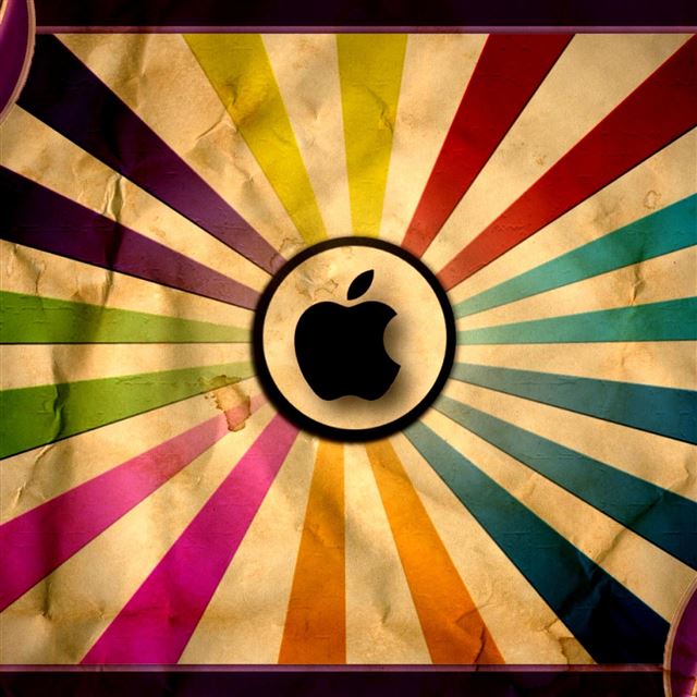 2048x2048 Old Logo Colorful Shine Pattern - vintage iPad Air Wallpaper