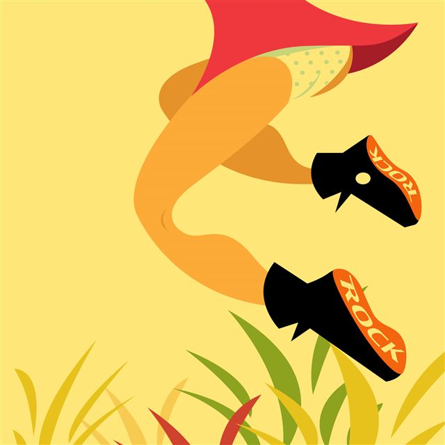 2048x2048 Cute Flying Skirt Underpants Cartoon Drawn -  iPad Wallpaper