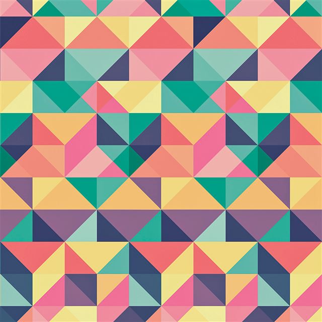 2048x2048 Abstract Polygon Art Pattern Rainbow - colorful iPad Air Wallpaper