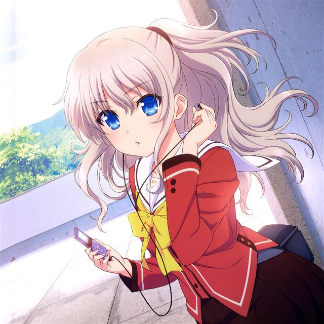 2048x2048 Chalorette Anime Girl Cute Art Illustration -  iPad Air Wallpaper