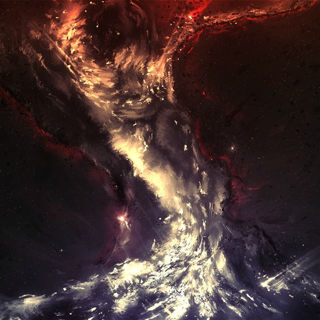 2048x2048 Art Painting Illust Art Hurricane Abstract - water iPad Air Wallpaper