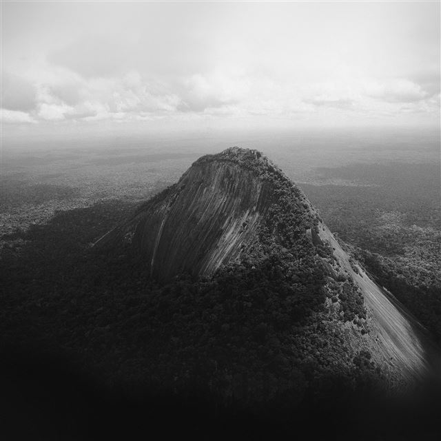 2048x2048 Great Mountain View Whale Dark Nature - sky view iPad Air Wallpaper